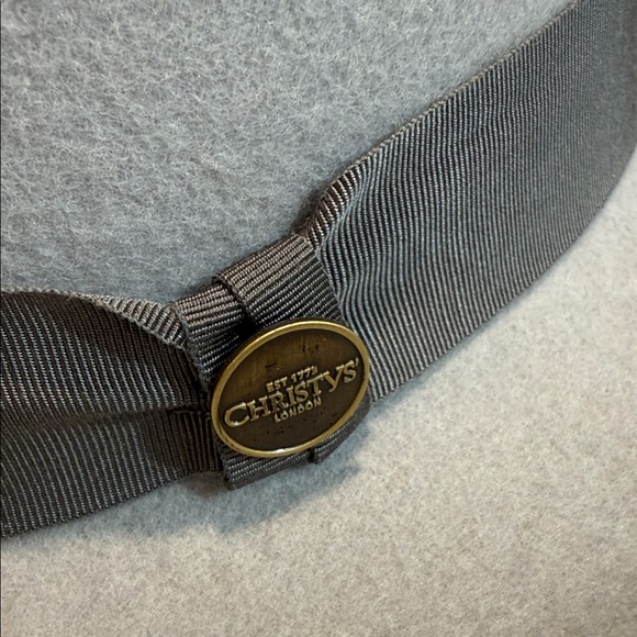 Christy Gray Fedora with Ribbon Detail - Picture 2 of 6